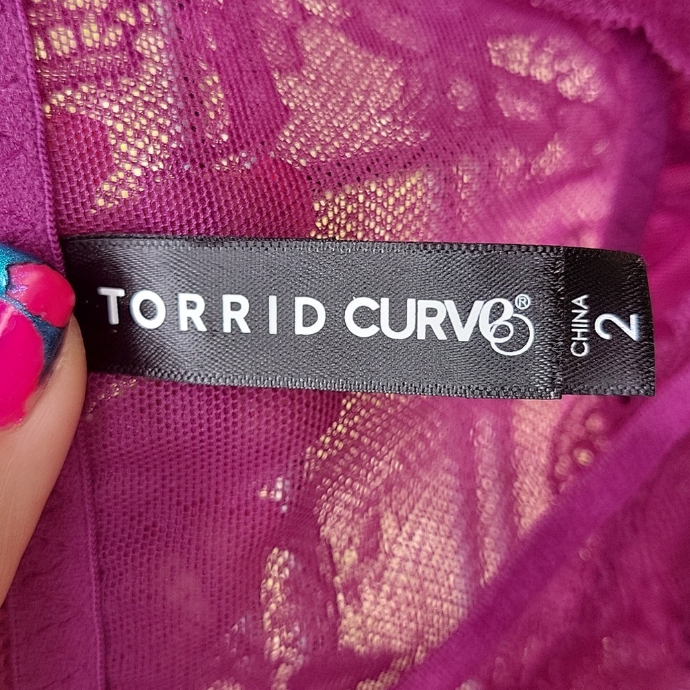 Torrid size 2 Raspberry babydoll - Picture 5 of 5